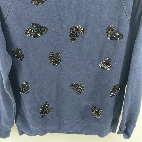 J. Crew embellished beaded sequin crewneck pullover sweatshirt sz S - Picture 3 of 5